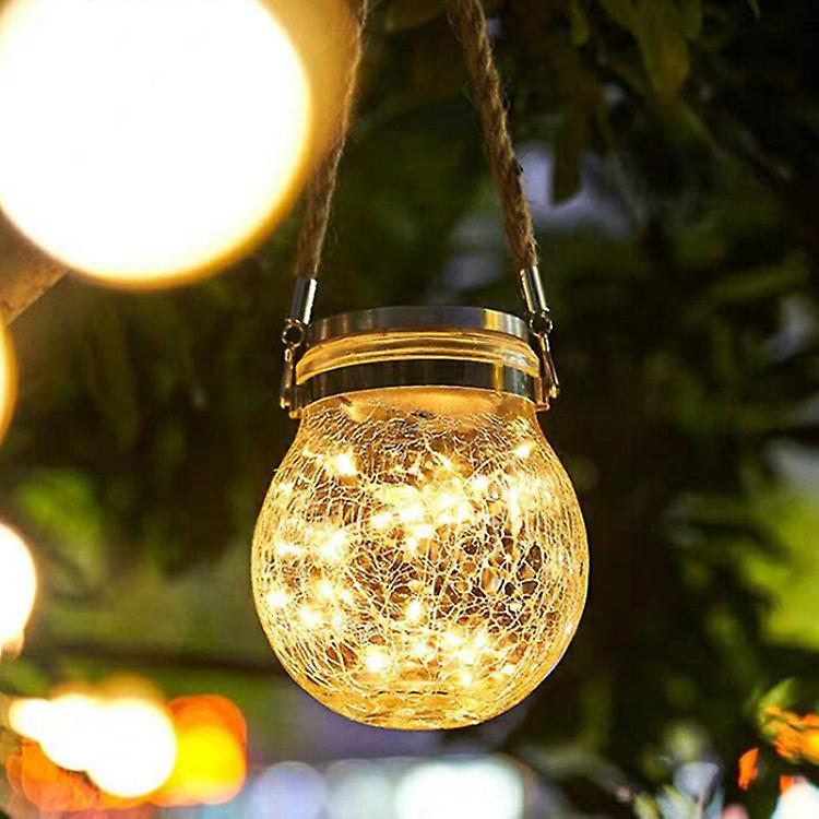 2x Solar Powered Outdoor Garden Lights Ip55， Solar Powered Outdoor Lights， Led Outdoor Solar Powered Glass Ball Lights