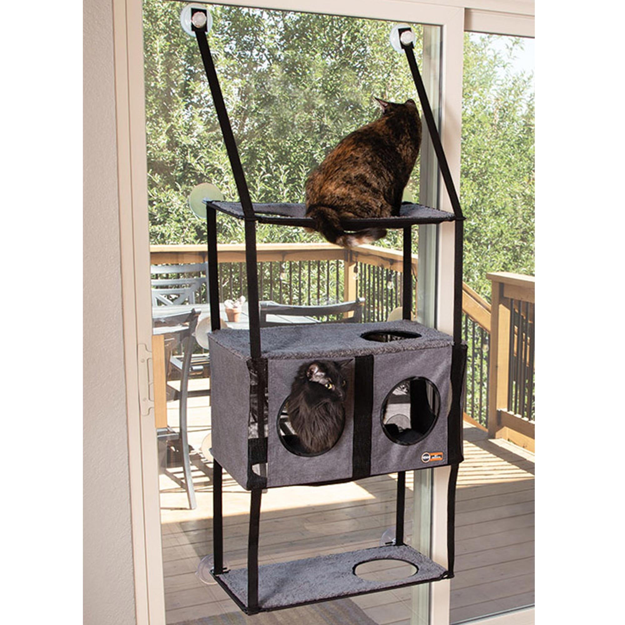 KandH Pet Products EZ Mount Townhouse Gray 12