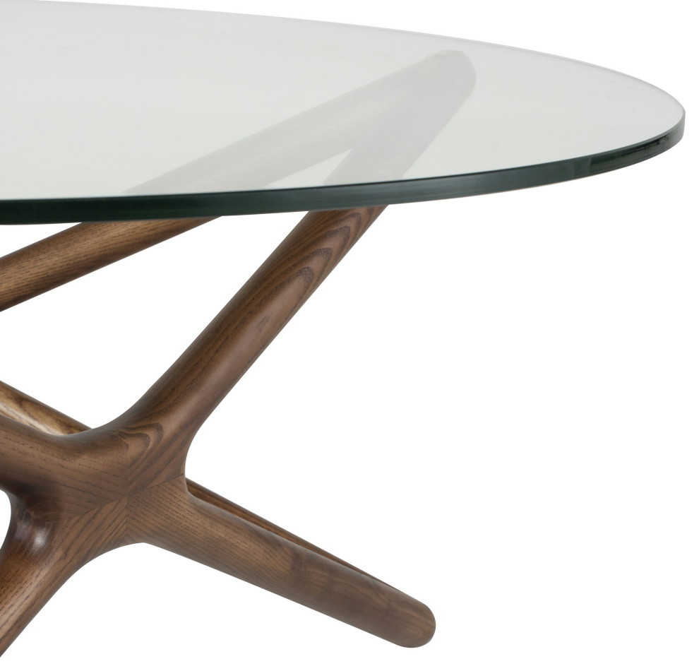 Star Walnut Wood Coffee Table  HGEM821   Midcentury   Coffee Tables   by Kolibri Decor  Houzz