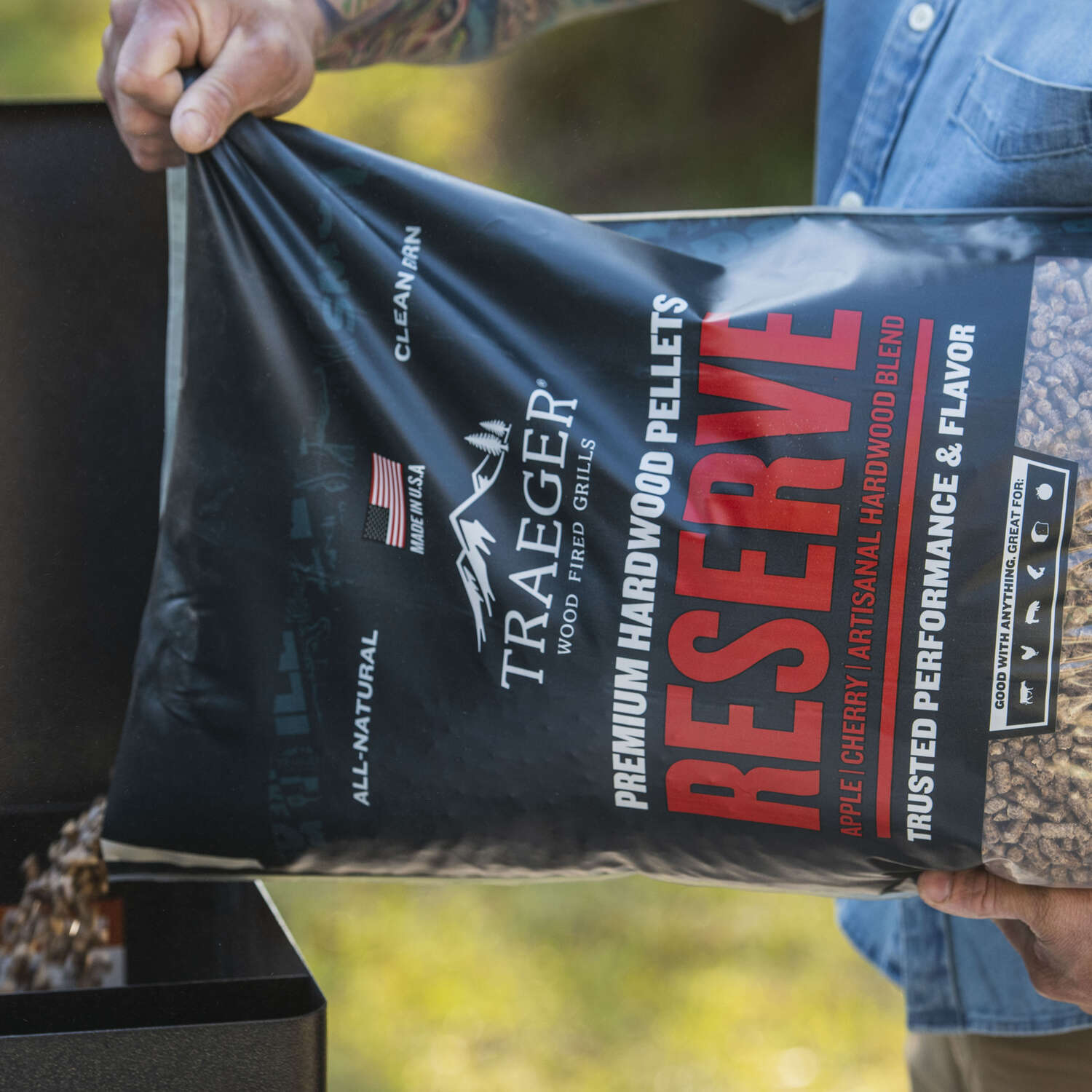 Traeger Reserve Apple/Cherry/Oak Blend Wood Pellet Fuel 20 lb