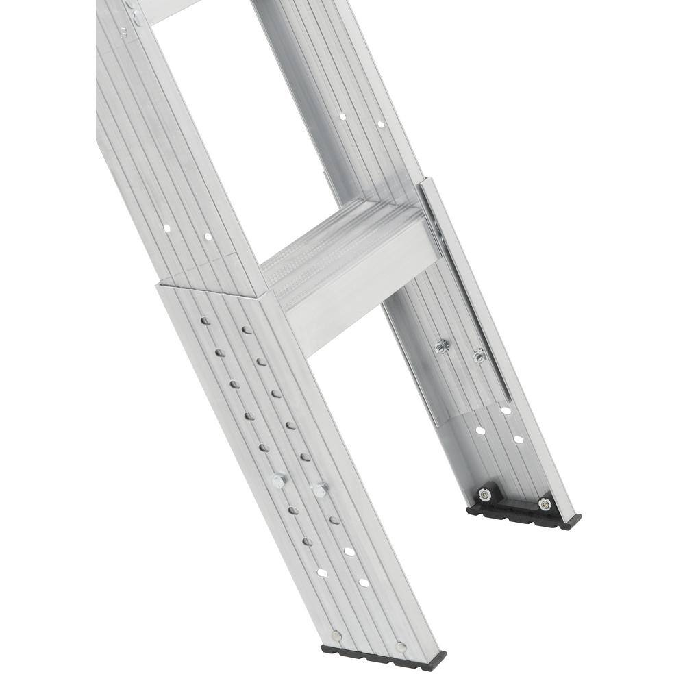 Louisville Ladder 7 ft. 8 in. to 10 ft. 3 in. 22.5 in. x 54 in. Aluminum Attic Ladder with 375 lbs. Maximum Load Capacity AA2210I