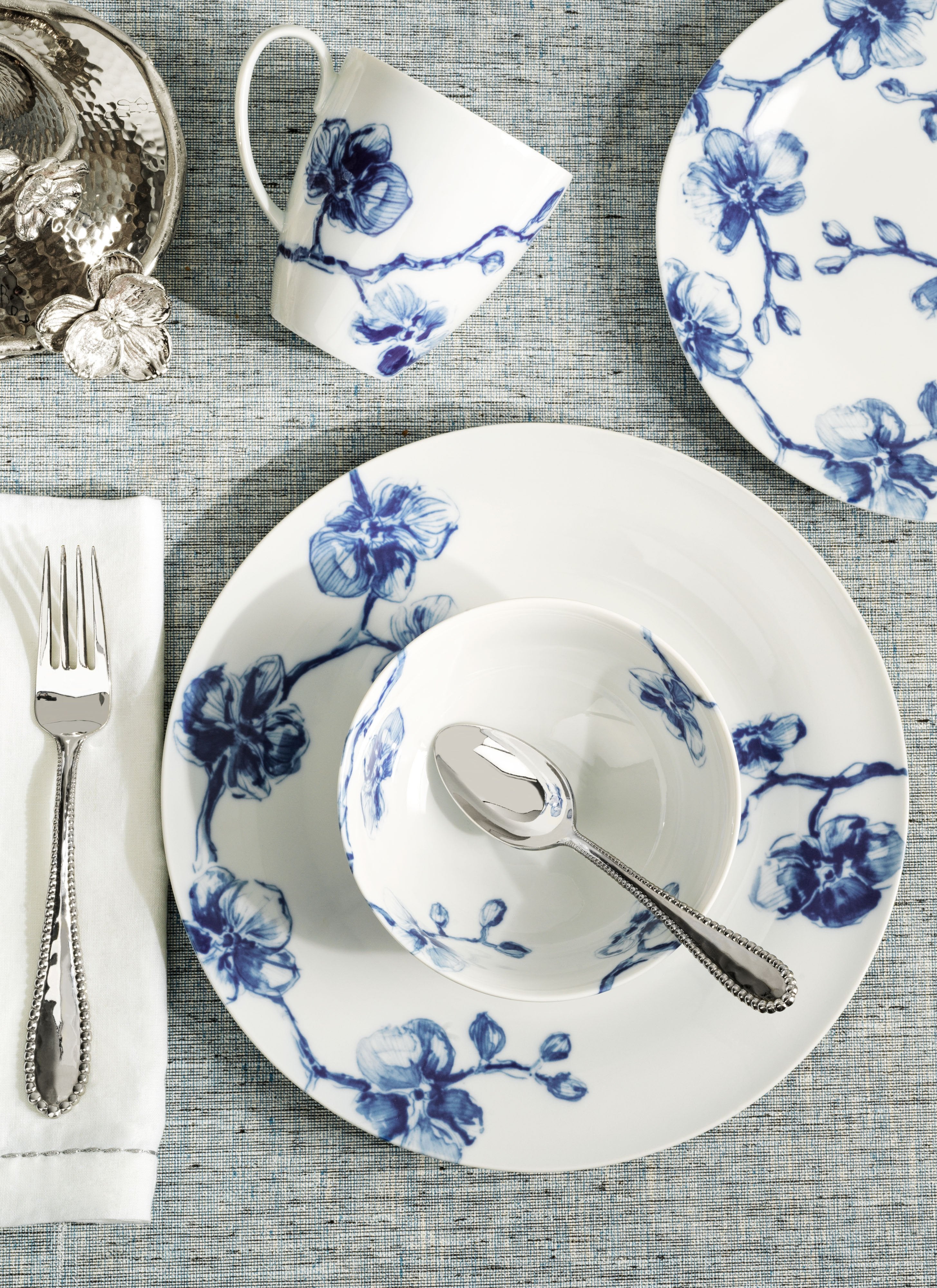 Blue Orchid Dinnerware