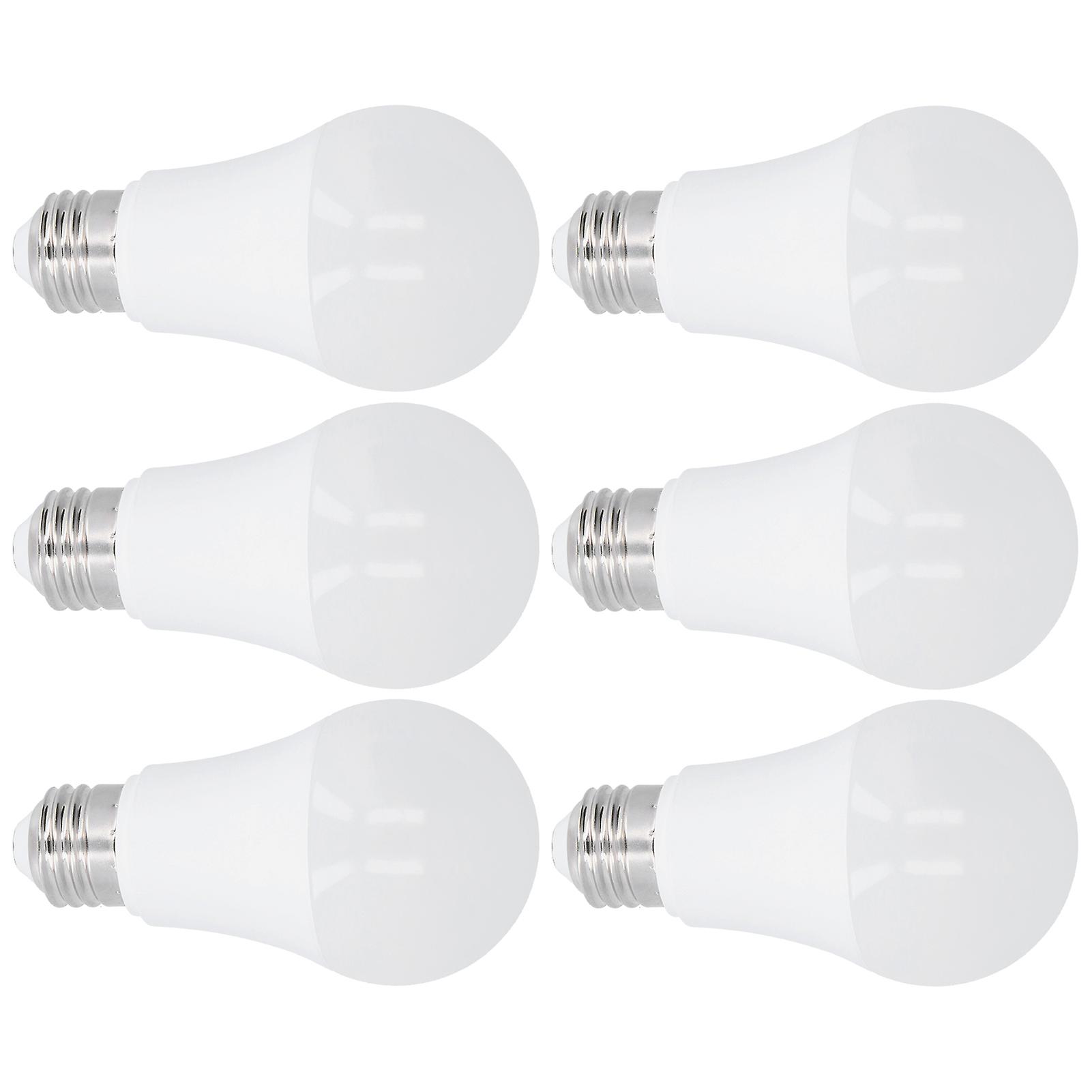 6pcs E27 Led Bulb 800lm 9w Equivalent 60w Light Bulbs For Indoor Lighting 85265v3000k Warm Light