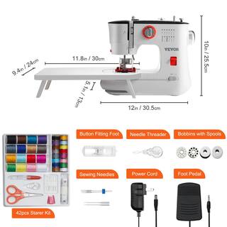 VEVOR Sewing Machine 12 Stitches Extension Table Pedal Accessory for Home DIY J330MIN72W125KA9OV1