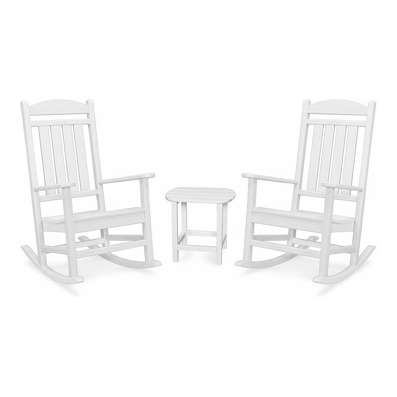 Hanover Accessories Pineapple Cay All-Weather Porch Rocking Chair 3-piece Set