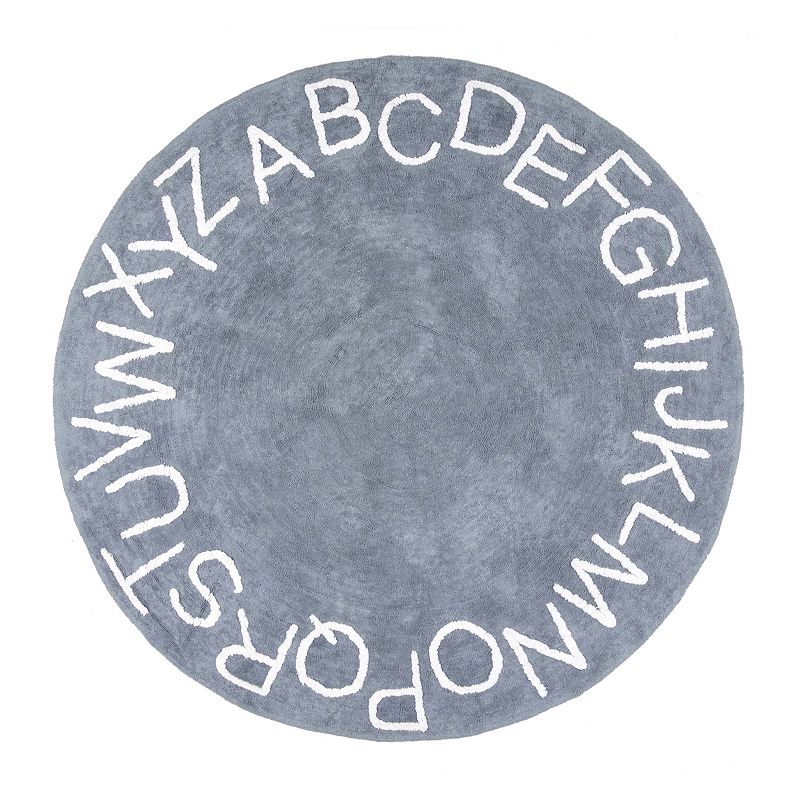 nuLoom Kids Washable Round Alphabet Rug