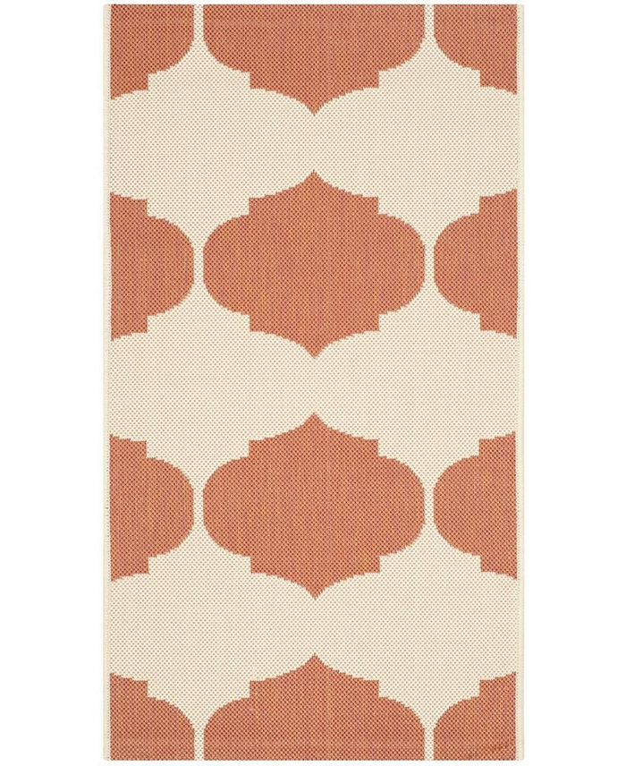 Safavieh Courtyard CY6162 Beige and Terracotta 2' x 3'7 Outdoor Area Rug