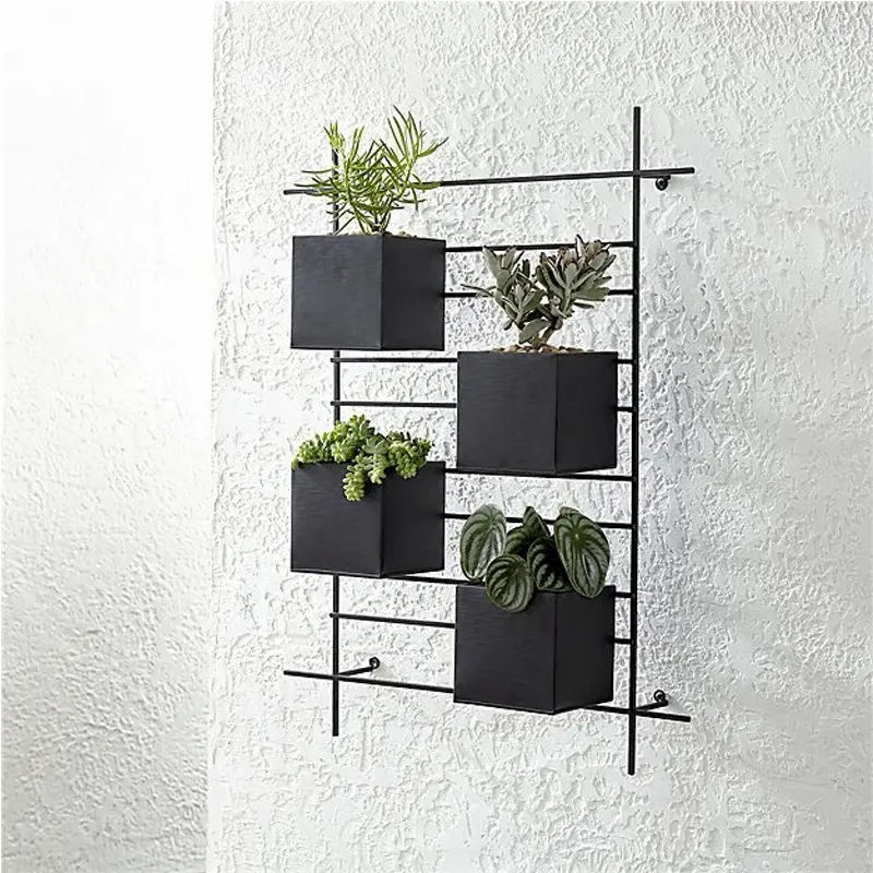 Nordic hot wall   mounted square pot holder  suitable for indoor and outdoor occasions