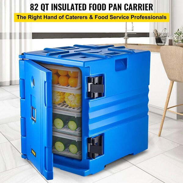 VEVOR 90L Insulated Food Pan Carrier Catering Dish Box Front Loader