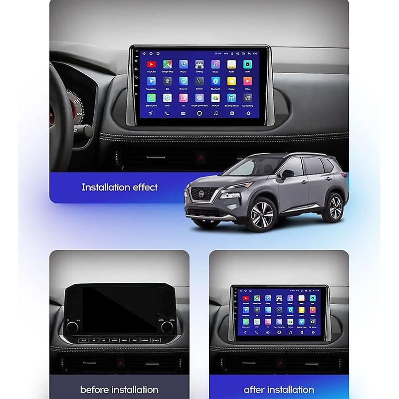 Carplay Car Radio For Nissan X-Trail xtrail X - Trail 4 T33 2021 Rogue 3 III 2020 - 2021 Multimedia