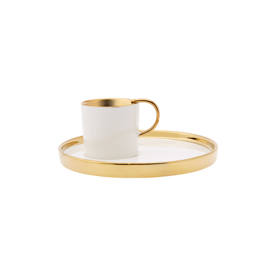 Karaca Levin White Set Of 2 Coffee Cups 153.03.06.4885