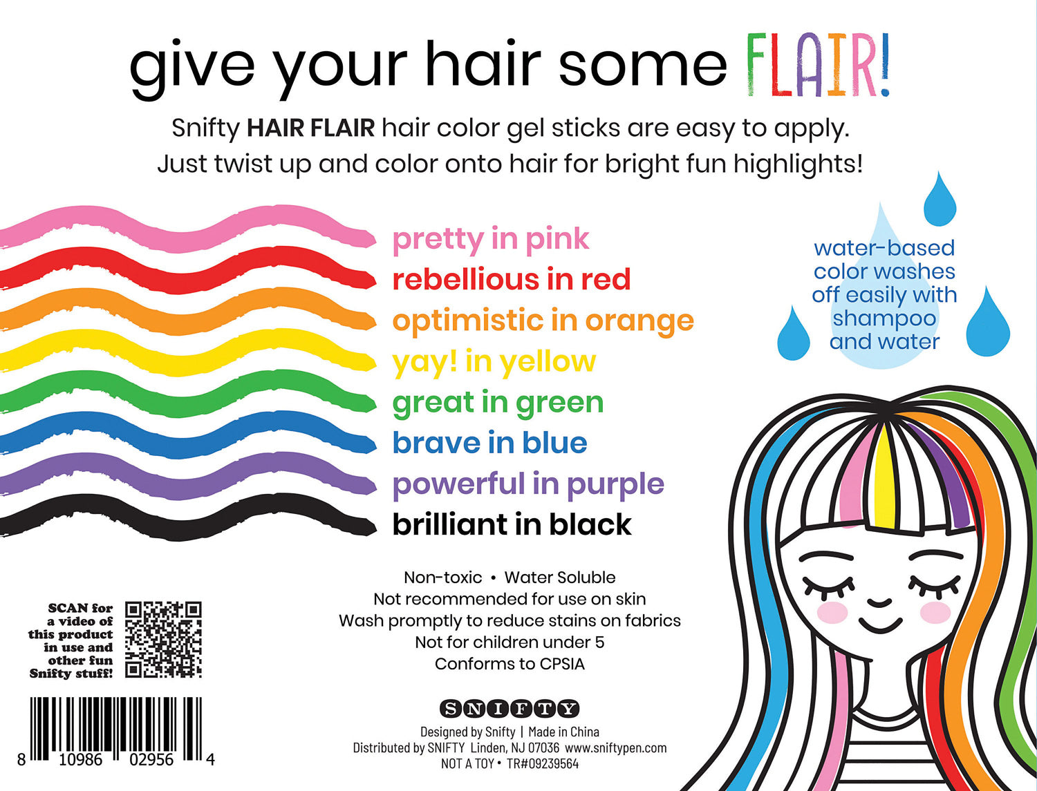 Hair Flair 8 Hair Color Sticks