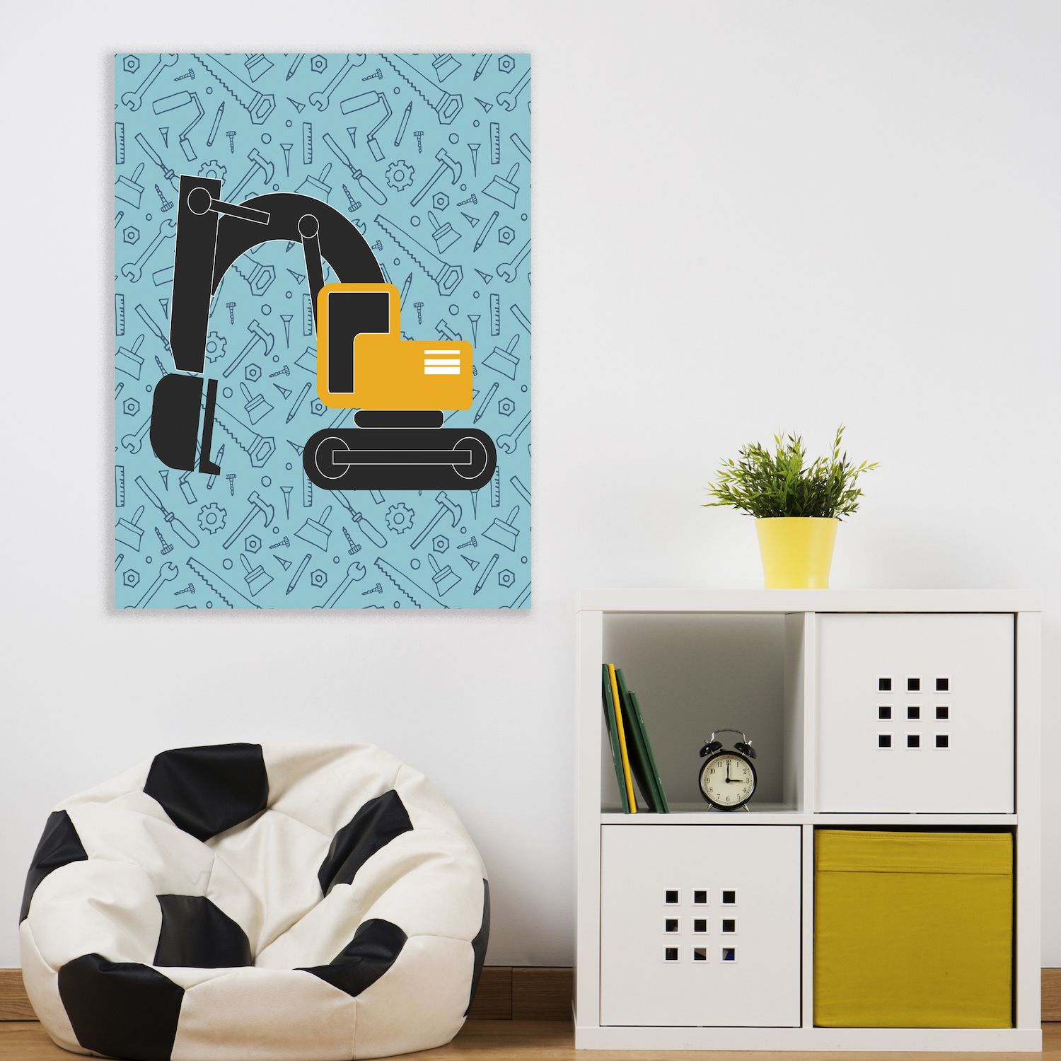 Courtside Market Bulldozer Canvas Art Wall Decor