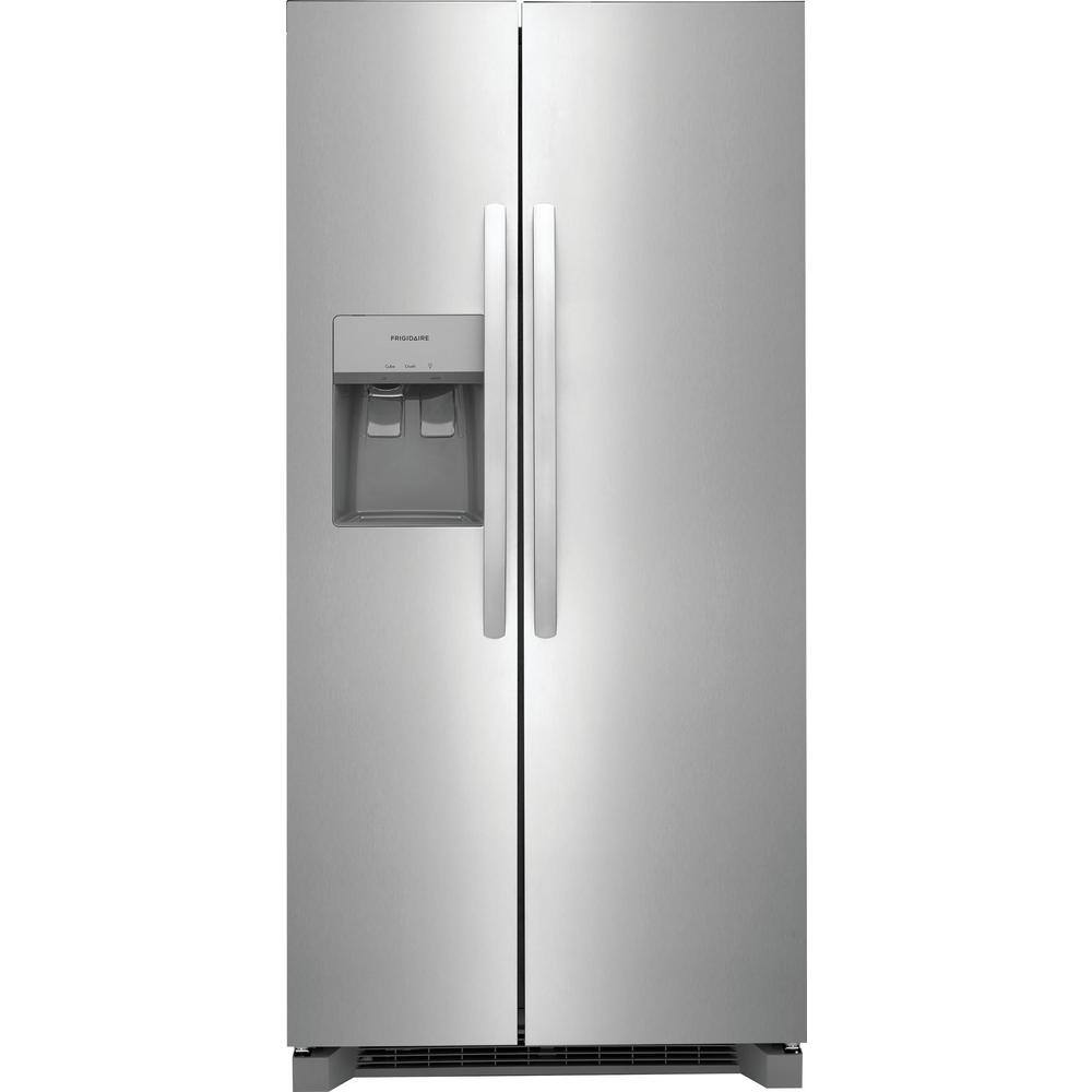 Frigidaire 33 in. 22.3 cu. ft. Side by Side Refrigerator in Stainless Steel Standard Depth FRSS2323AS