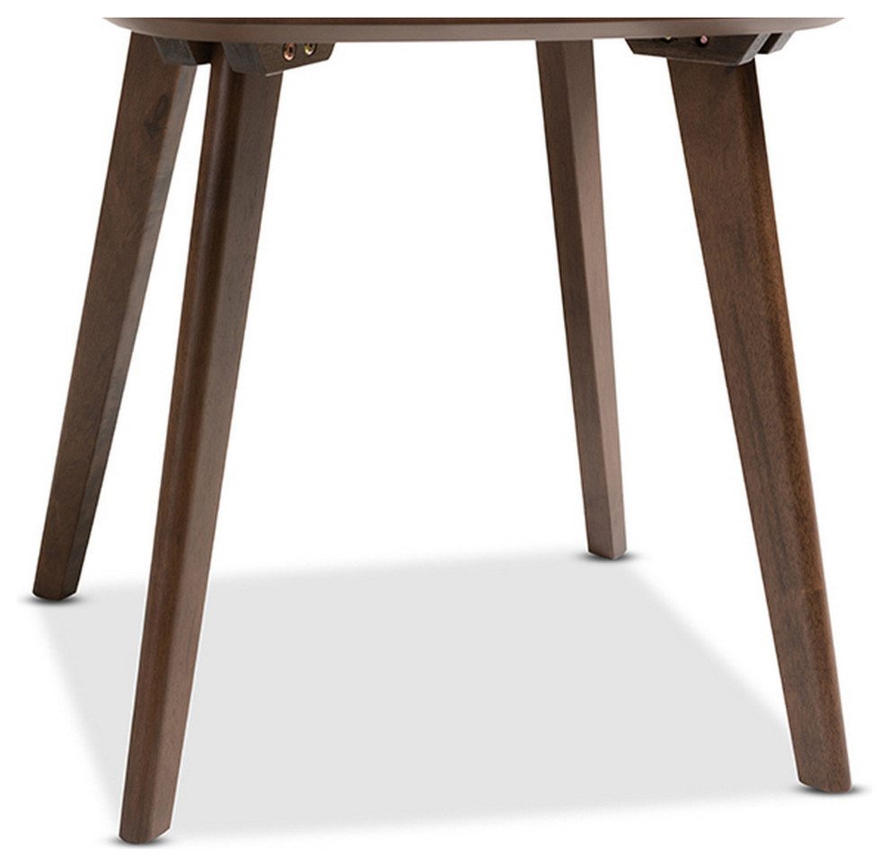 Urban Designs Dahlia Mid Century Modern Walnut Wood End Table   Midcentury   Side Tables And End Tables   by Urban Designs  Casa Cortes  Houzz