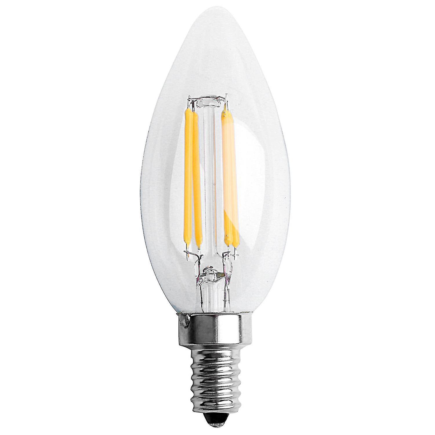 E12 4w Edison Candle Flame ment Led Light Bulb Lamp 10*3.5cm