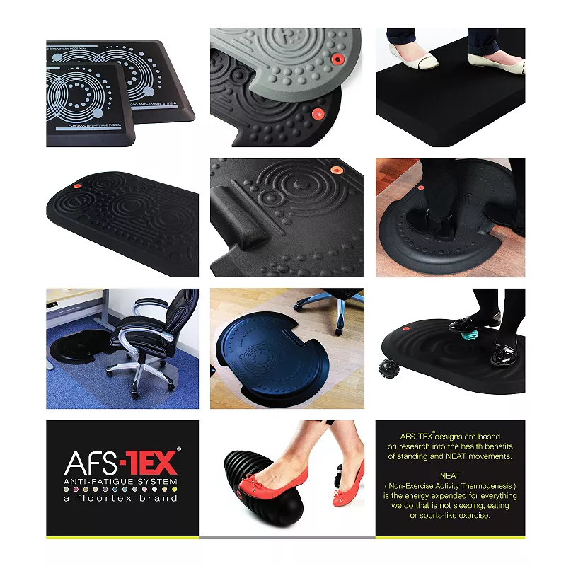 AFS-TEX 4000X Black Active Anti-Fatigue Mat - 20 x 30