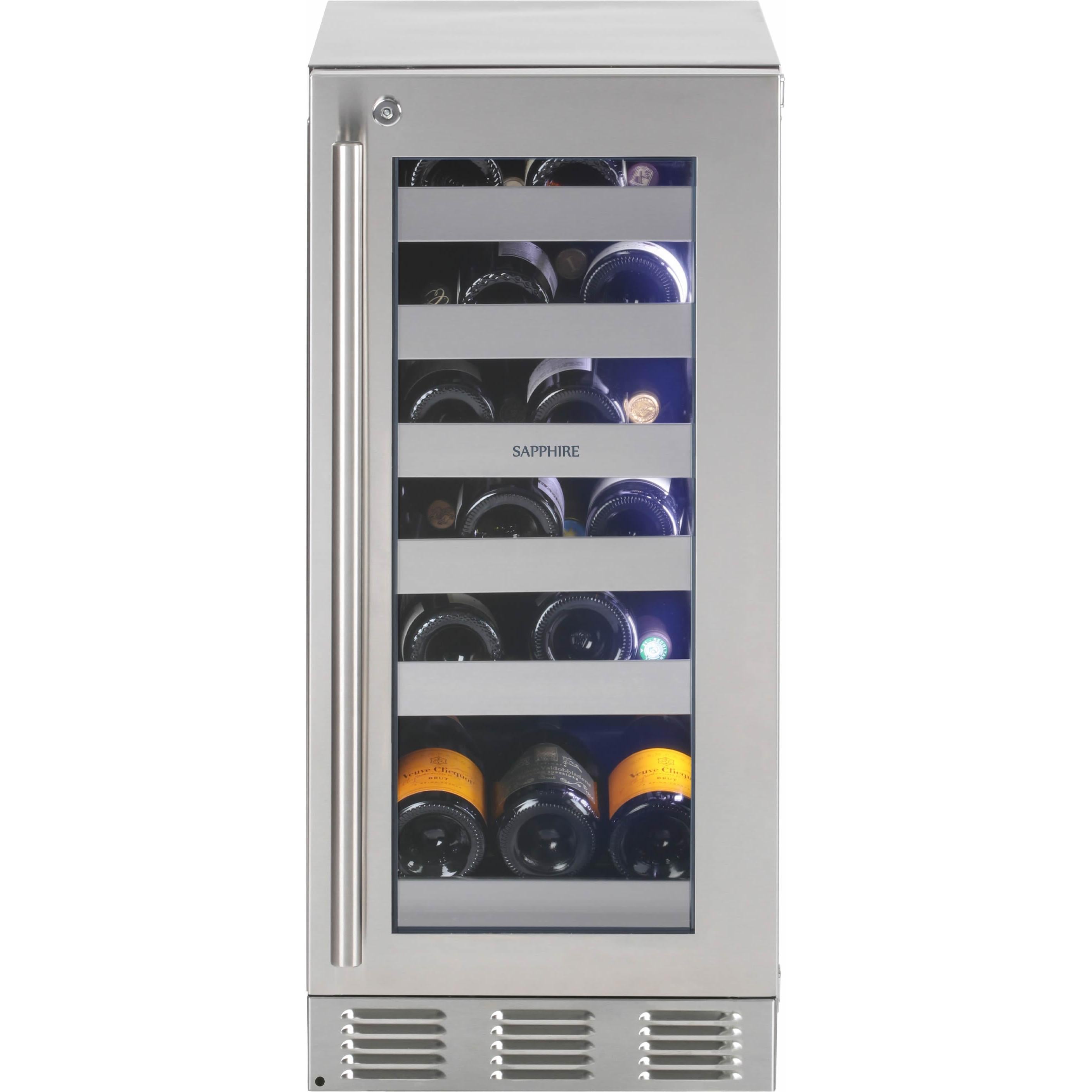 Sapphire 51-Bottle Wine Cooler with Single Zones SW15SZSS