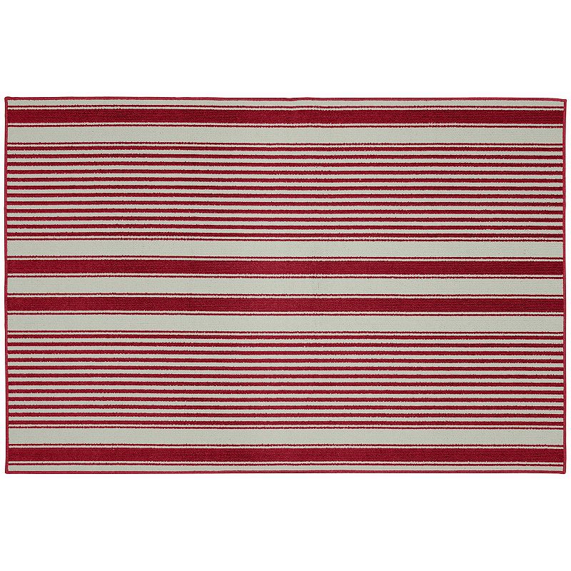 Garland Rug Cape Cod Striped Rug - 6' x 8'