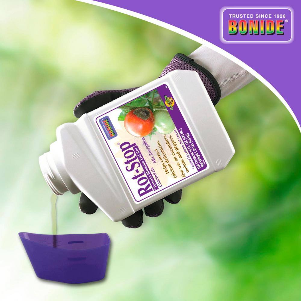 Bonide Rot-Stop Tomato Blossom End Rot 16 oz Concentrated Liquid Garden Fertilizer for Calcium Deficiency 166