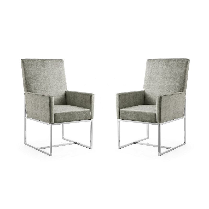 MANHATTAN COMFORT Element Dining Arm Chair 2-piece Set