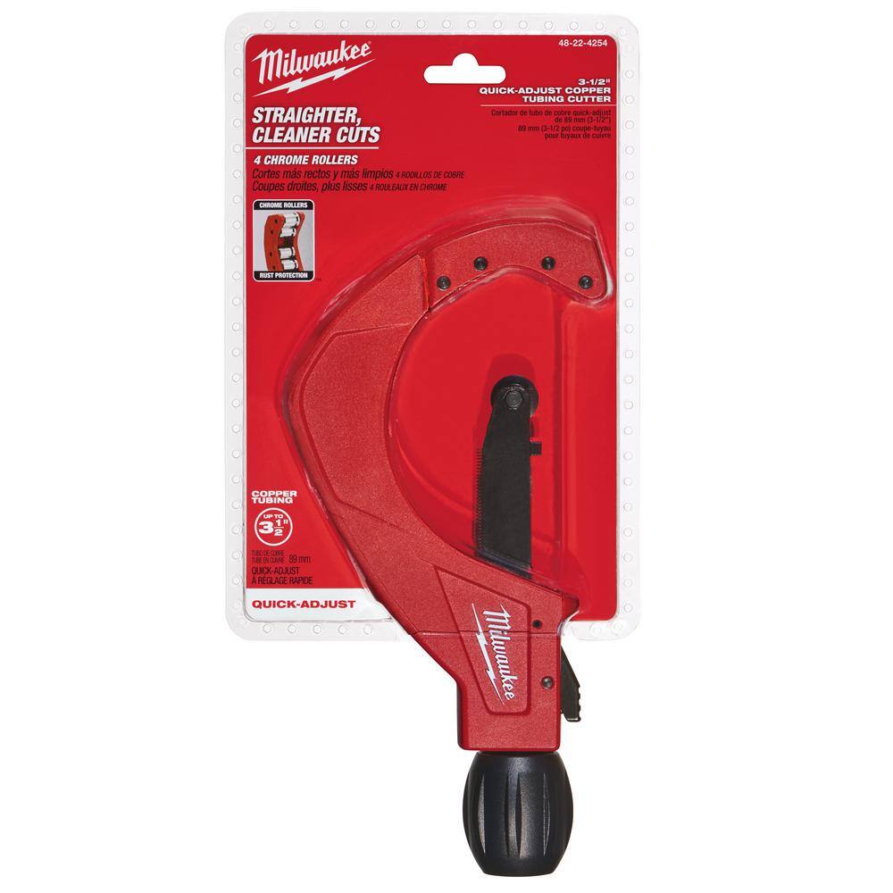 MW 14 in. Aluminum Offset Pipe Wrench with 3-12 in. Quick Adjust Copper Tubing Cutter (2-PC) 48-22-7184-48-22-4254