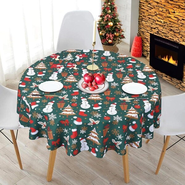 Tablecloth Washable WaterResistant Fabric Elegance Polyester Table Cloth