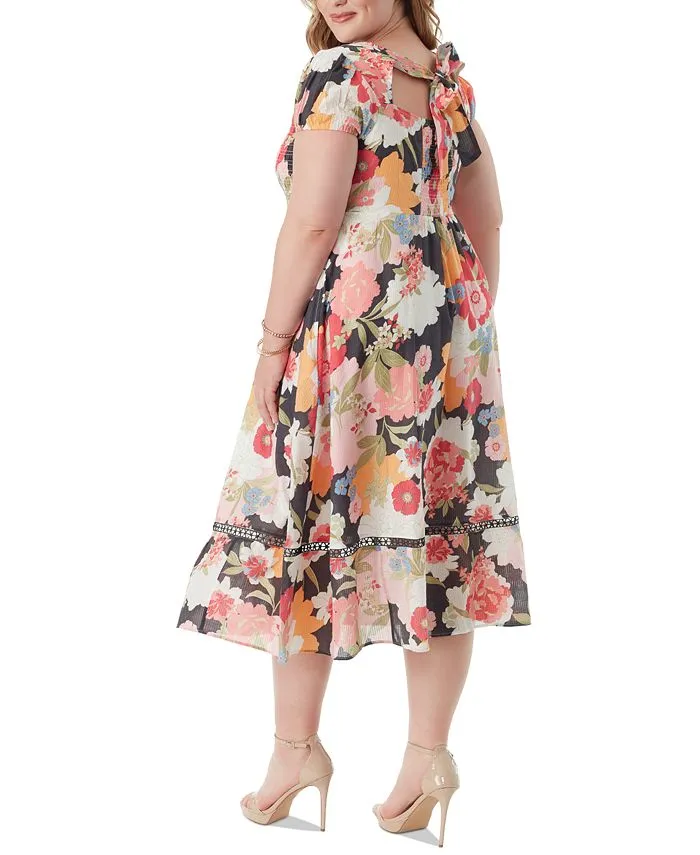 Trendy Plus Size Leighten Tie-Back Dress