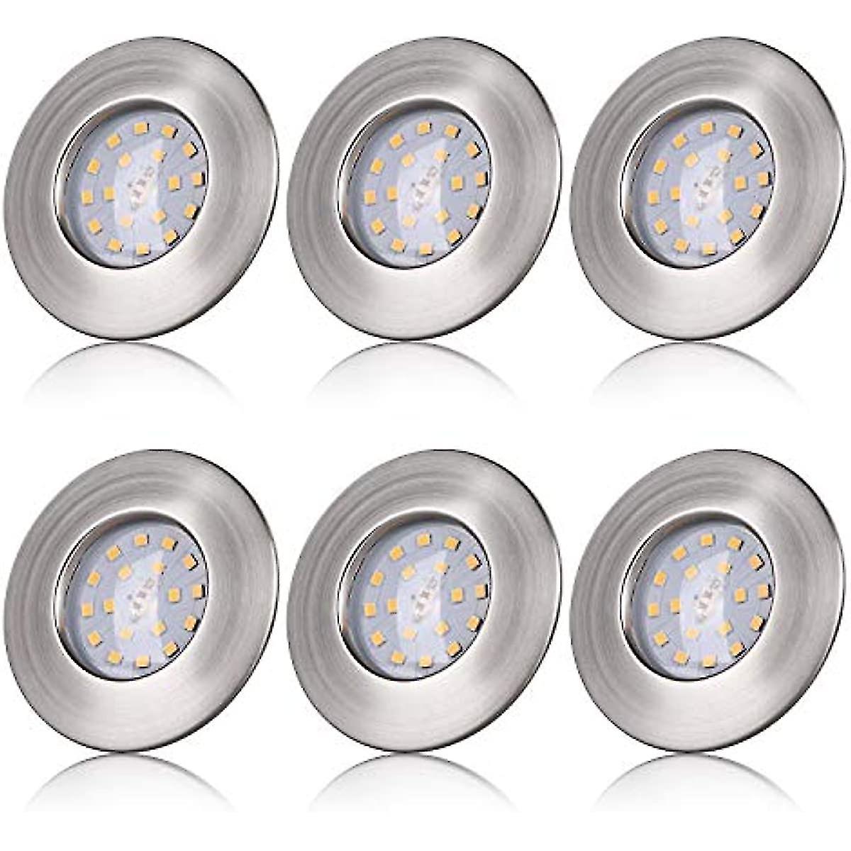 Led Recessed Ceiling Lights 5w Ip44 Bathroom Downlights Warm White 3000k 400lm Ultra Slim Not Dimmable Spotlights For Living Room Bedroom Kitchen  Ope