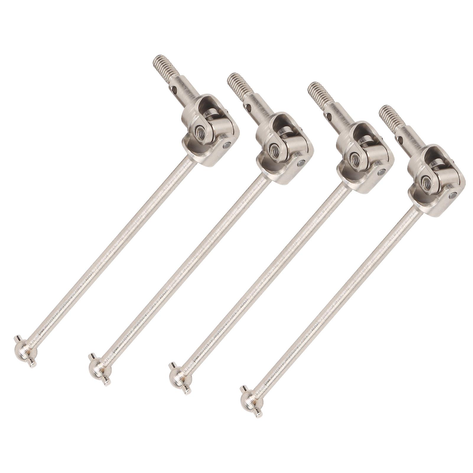 4pcs Universal Drive Shaft Steel Swing Shaft Rc Accessory Fit For Hsp 94111 1/10 Rc Carsilver