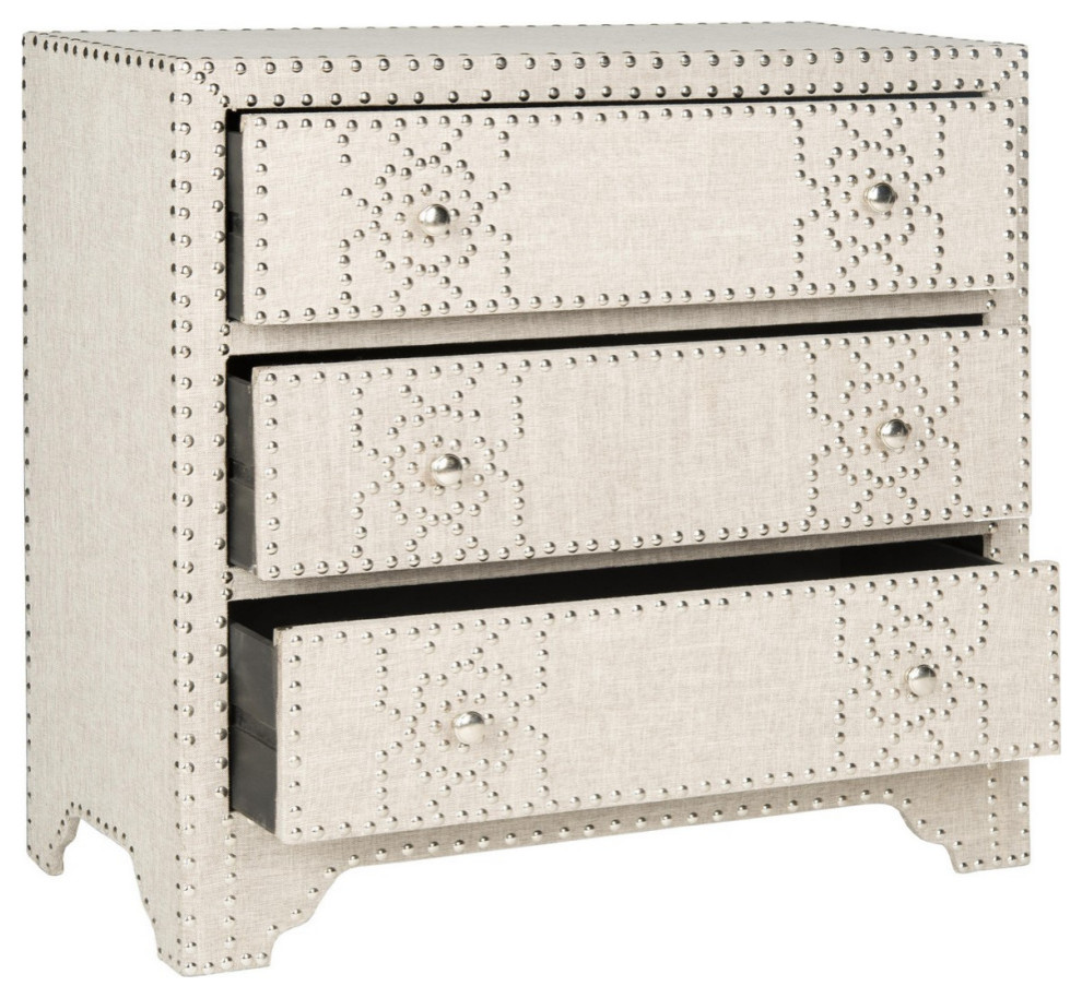 Adam 3 Drawer Chest Gray   Transitional   Accent Chests And Cabinets   by V.S.D Furniture  Houzz