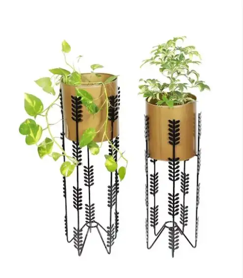 Custom Design Unique Metal Flower Vase Home   Garden Decorative Metal planter Flower pot and planter