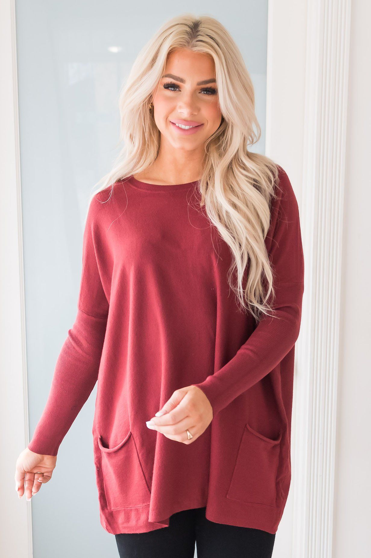 Casual Chic Modest Oversize Sweater