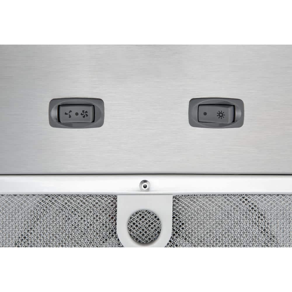 BroanNuTone 21 in 300 Max Blower CFM Powerpack Insert for Custom Range Hood with LED Light in Stainless Steel