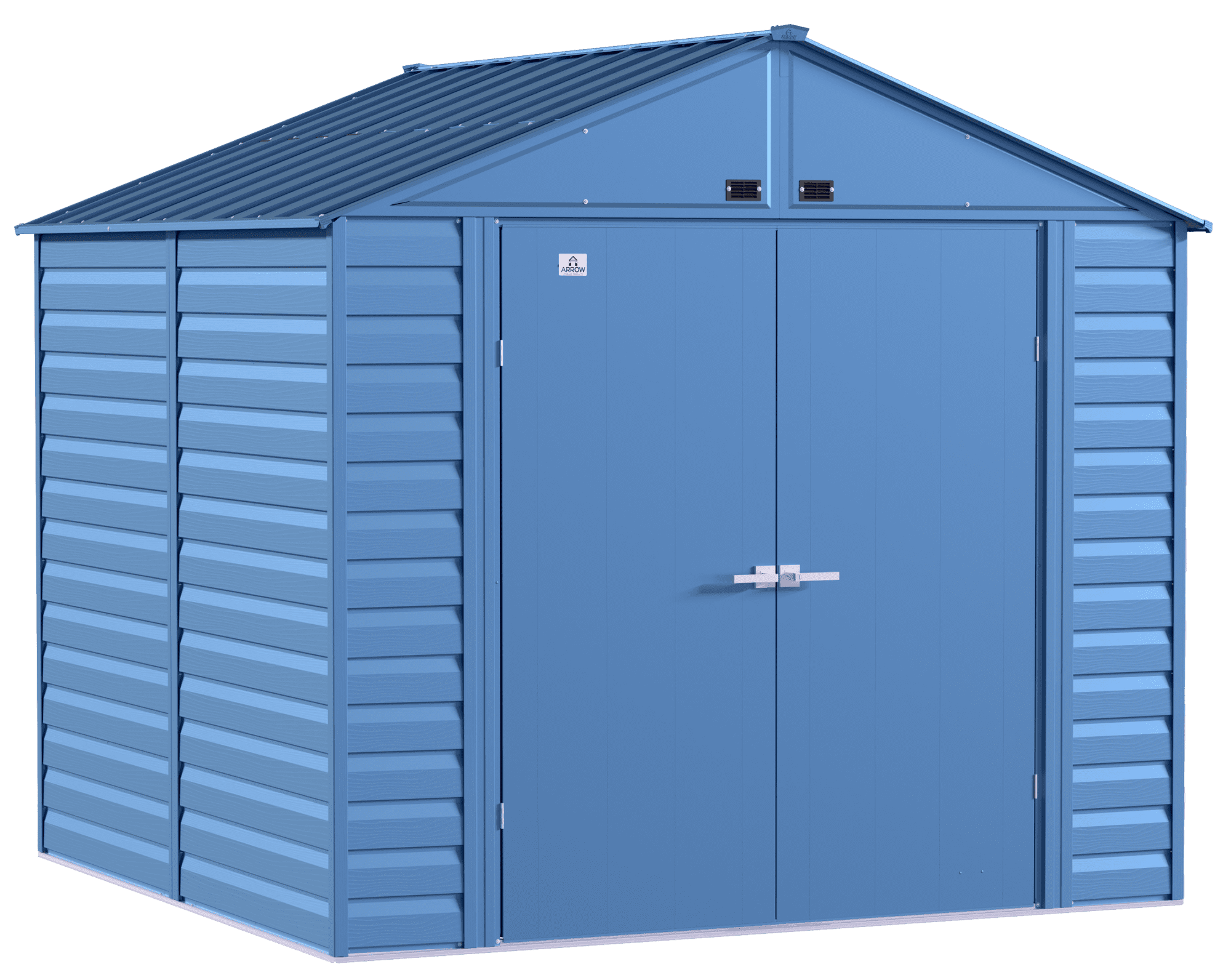 Arrow Select Steel Storage Shed, 8x8, Blue Grey