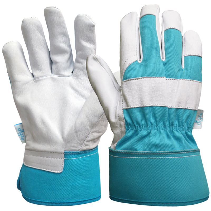 Digz Women\u0027s Indoor/Outdoor Gardening Gloves Blue M 1 pk