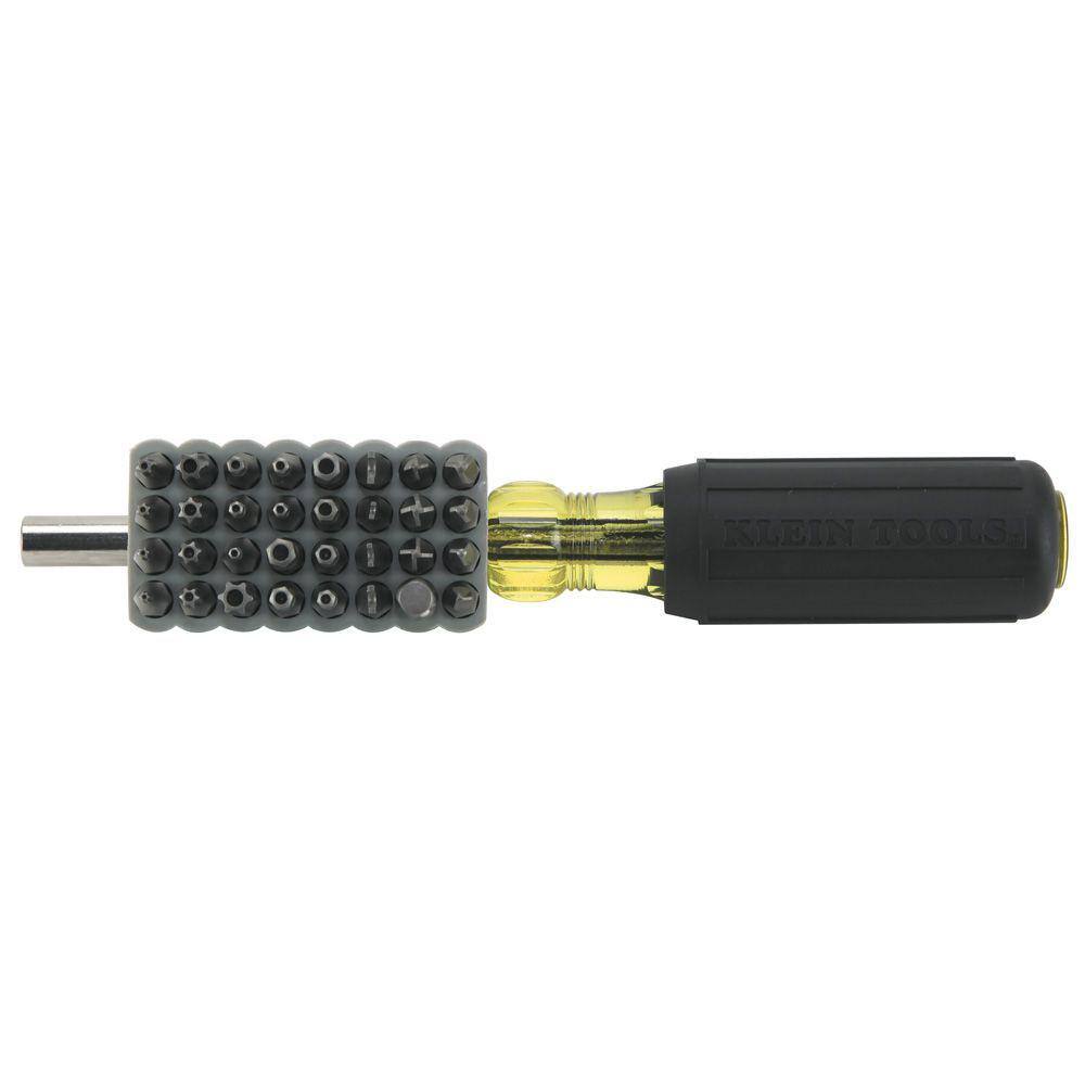 Klein Tools Magnetic Screwdriver with 32 Tamperproof Bits 32510