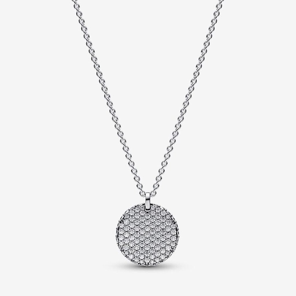 PANDORA  Pandora Timeless Pavé Round Pendant Necklace