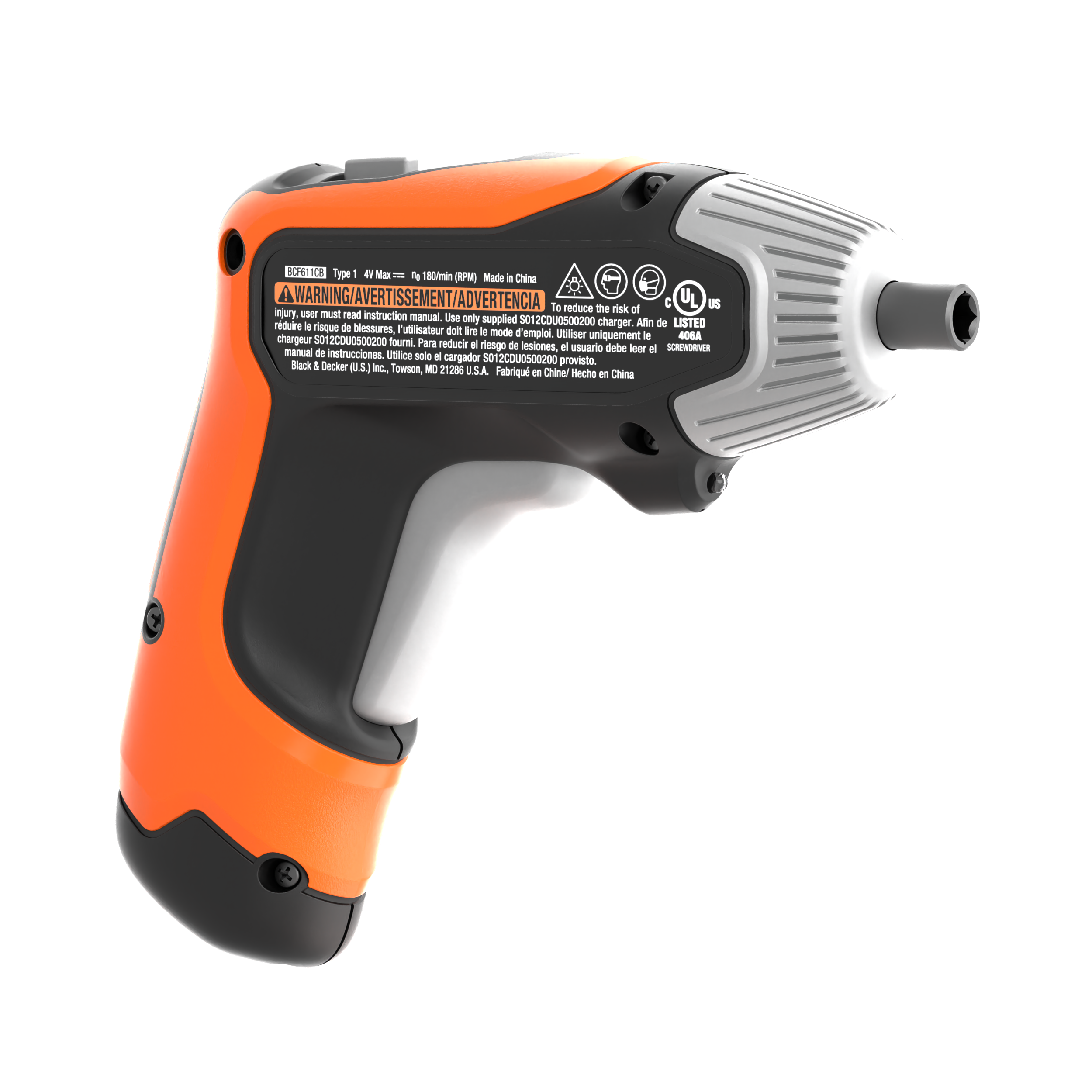 4V MAX* Cordless Screwdriver with 1-inch Screwdriver Bits