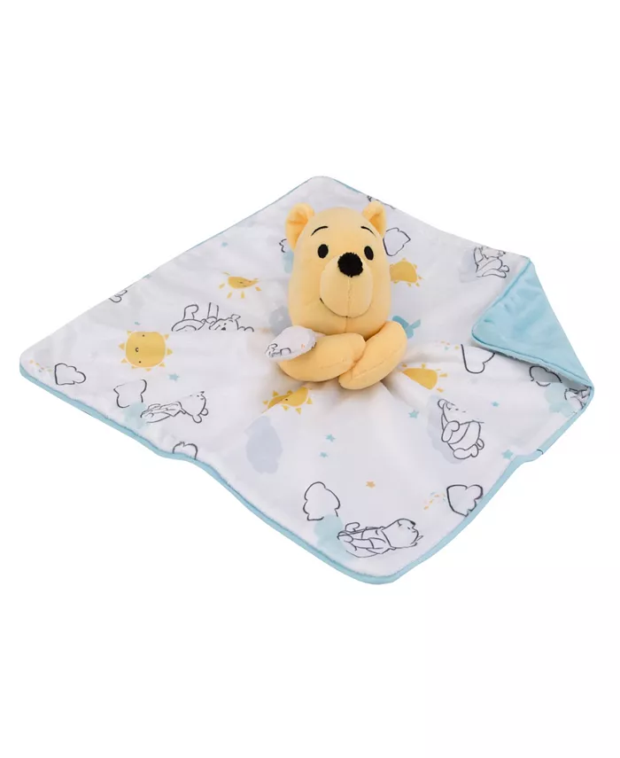 Disney Winnie the Pooh Baby Blanket and Security Blanket Set， 2 Pieces