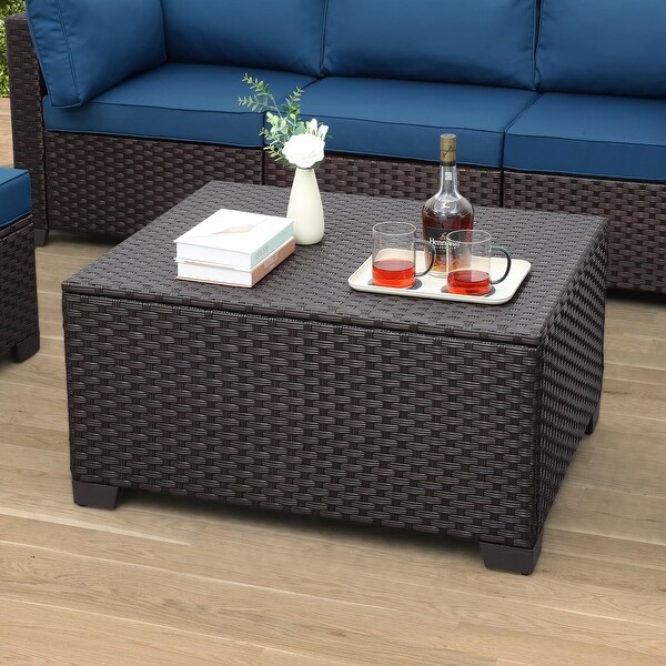 Outdoor PE Wicker Coffee Table