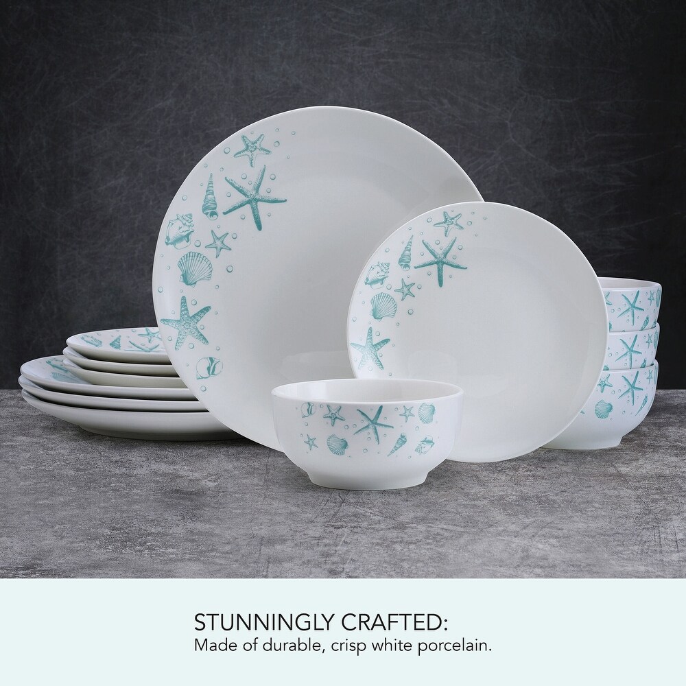 Studio Nova Tahiti 12PC Dinnerware Set  Service for 4