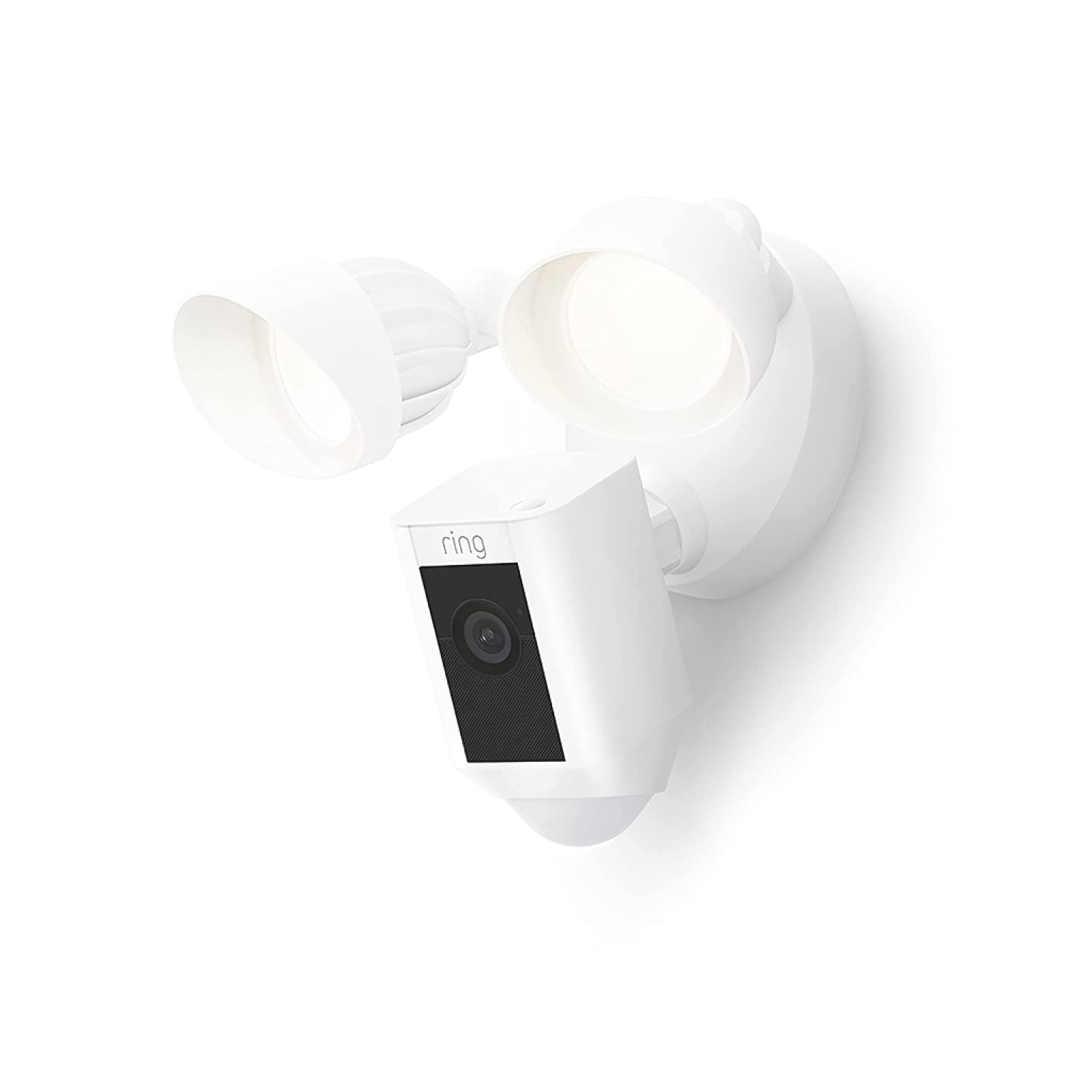 All-New Floodlight Camera Wired Plus With Motion-Activated 1080p HD Video， Two-Way Talk And Siren Alarm， White (2021 Release)