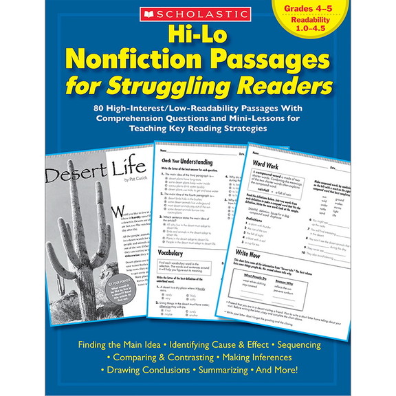 SC 0439694973 Hi Lo Nonfiction Passages Gr 4 5  Fo...