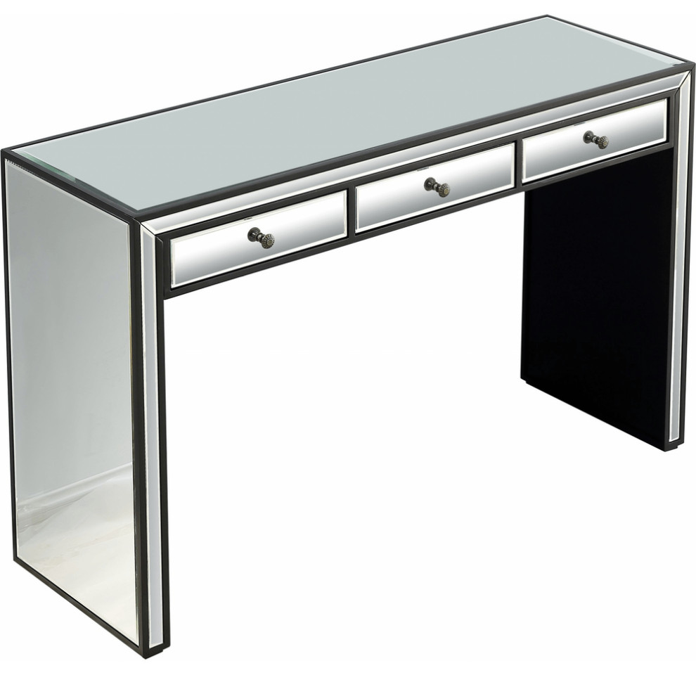 Bold and Black Console Table   Contemporary   Console Tables   by HomeRoots  Houzz