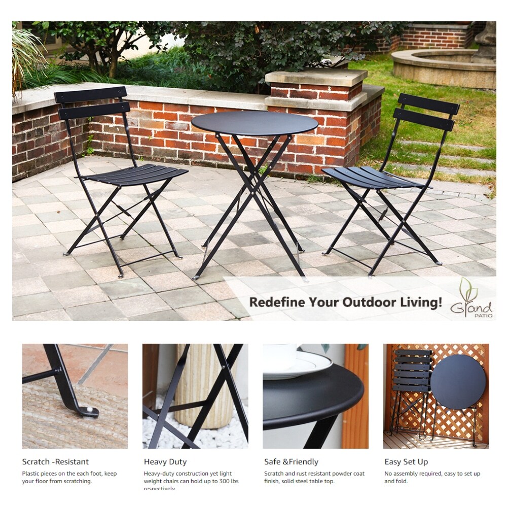 Grand Patio Parisian Stylish Outdoor Bistro Set