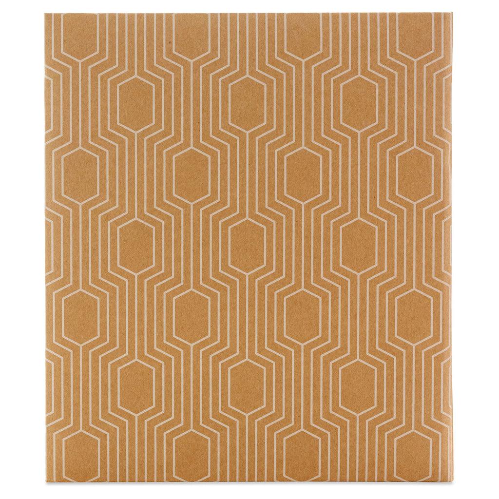 Hallmark  Hexagons on Kraft Large Refillable Photo Album