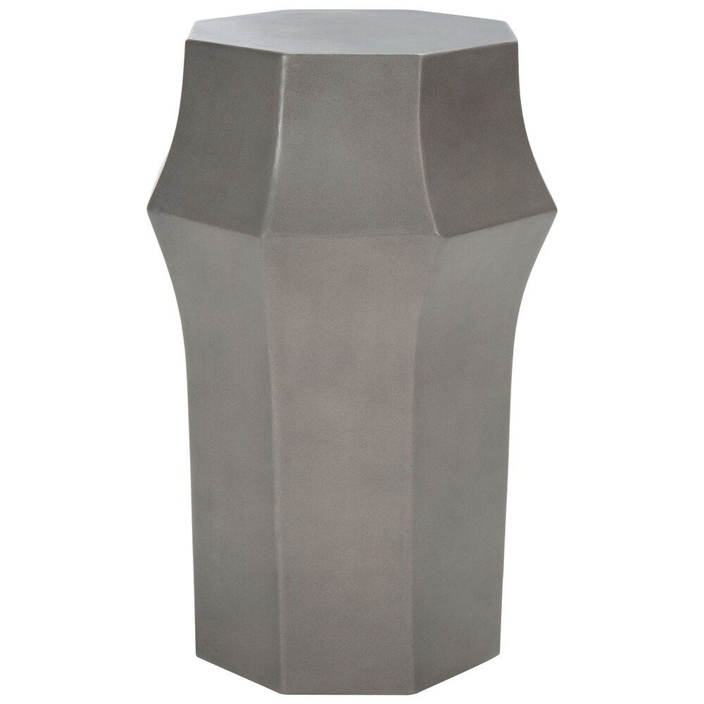 SAFAVIEH Klaudia Concrete Indoor/Outdoor Accent Table   16\