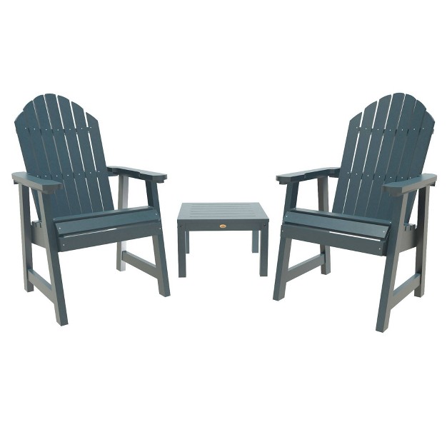 Hamilton 3pc Outdoor Set With Deck Chairs amp Adirondack Side Table Highwood