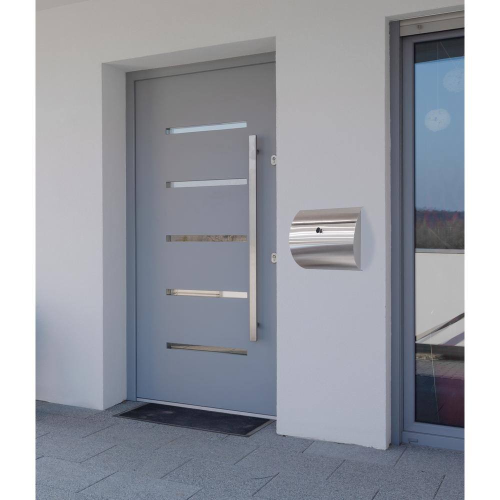 Spira Stainless Steel Wall Mount Locking Mailbox SPA-M002SS